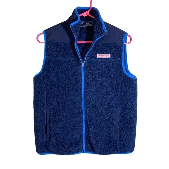 Vineyard Vines Boy’s Sherpa Fleece Lined Vest Large - Picture 5 of 12